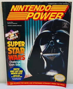 Nintendo Power Magazine Nov Vol 42 Star Wars Darth Vader + Batman Returns Poster - Picture 1 of 18