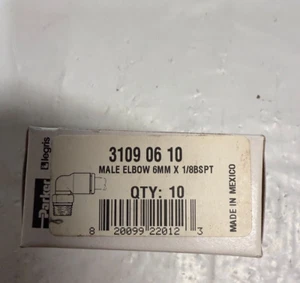 NEW LOT OF (10) PARKER 3109 06 10 / 31090610 (NEW IN BOX) - Picture 1 of 1