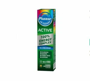 Plusssz active 100% Energy Complex 20 tabl. mus. KONCENTRACJA pamięć kofeina - Zdjęcie 1 z 1