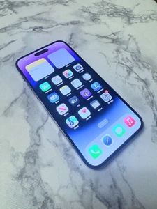 iPhone 14 PRO MAX, UNLOCKED, 256GB Deep Purple, with case and charger - Photo 1/12
