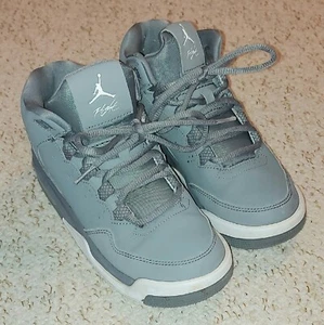Nike Air Jordan Flight Origin 705160-003 Wolf Grey White Retro Used Trainers S 3 - Picture 1 of 11