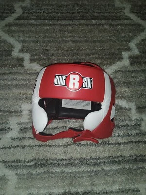Ringside Elite Amateur Flex Panel Competition Headgear, Red/White, L/XL - Image 1 of 4