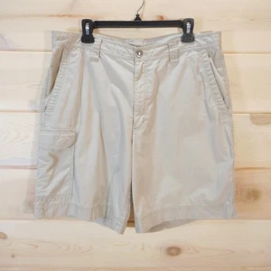 Columbia Mens 36 Beige Cargo Shorts Outdoor Hiking Camping 9" Inseam 100% Cotton - Picture 1 of 11