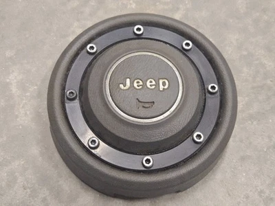 84-96 JEEP HORN BUTTON GRAY GREY CHEROKEE WRANGLER YJ COMMANCHE 87 88 89 90 91 Foto 1 de 4
