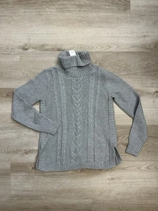 GAP Kids - Girls Grey Turtleneck Sweater - Size M (8-9 Years Old) - Brand NEW - Picture 1 of 5