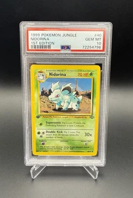 1999 POKEMON JUNGLE NIDORINA 40 1st EDITION PSA 10  - Image 1 of 2