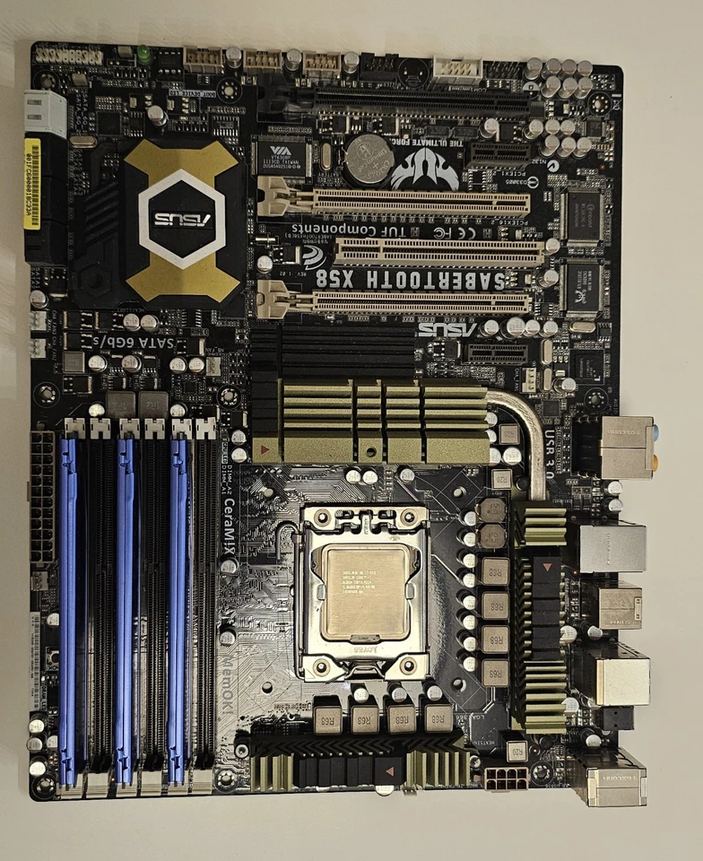 Mainboard Bundle i7 950 ASUS Sabertooth X58 DDR3 Kingston HyperX 12GB - Bild 1 von 4