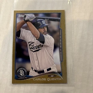 CARLOS QUENTIN 2014 TOPPS MINI GOLD /63 #209 PADRES - Picture 1 of 2