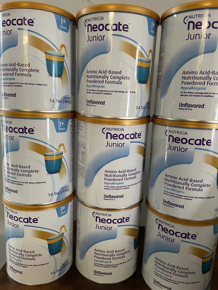 9 LATAS NE0CATE JR JUNIOR FÓRMULA SIN SABOR Hipoalergénica (14,1 oz) Foto 1 de 1