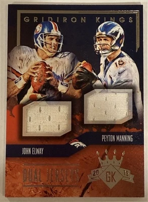 Camiseta deportiva Gridiron Kings John Elway Peyton Manning 2015 doble juego usada/99 Foto 1 de 4