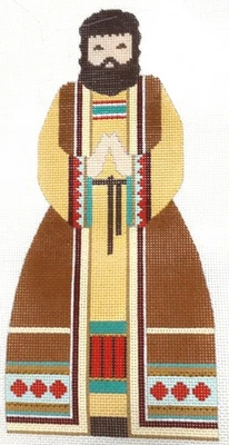 Hand Painted Needlepoint Canvas "Joseph" Christmas Nativity Carol Dupree CD953A  - Image 1 of 2