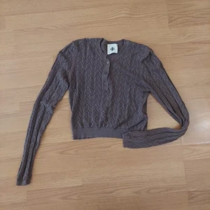 The Garment Copenhagen Tansania Cropped Bluse braun Bio Baumwolle Gr. 6 - Bild 1 von 10