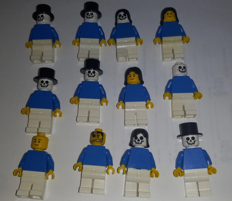 LEGO Jugadores de Fútbol Minifiguras Lote Azul Kit Esqueleto Personalizado Cabezas Equipo  Foto 1 de 1
