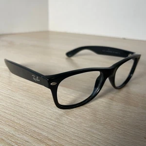 Ray-Ban RB2132 New Wayfarer 901 Sonnenbrille schwarz NUR RAHMEN 52-18 Italy LESEN - Bild 1 von 12