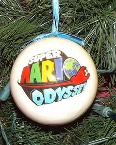 🎅🏽 2018 NINTENDO SUPER MARIO ODDESSY BOLA DE 2 CARAS ADORNO DE NAVIDAD - Imagen 1 de 3