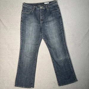Chicos Platinum Jeans Damen Größe 2,5 Passform 33 x 27 Blau Denim Jeans Boot Cut Verwaschen - Bild 1 von 10