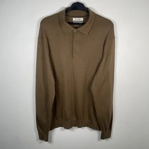 Camisa Polo Autograph Extra Fina Lana Merino Manga Larga Cuello Para Hombre Talla 2XL - Imagen 1 de 19