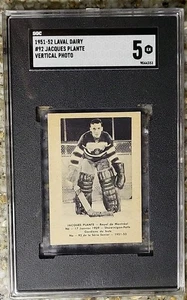 1951-52 Laval Dairy QSHL #92 JACQUES PLANTE Rookie SGC 5++ WAS SGC 6.5 ๐ - Picture 1 of 7