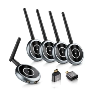 Wireless HDMI Transmitter and 4 Receivers, 5.8G @60Hz, Plug & Play HDMI Wirel... - Picture 1 of 8