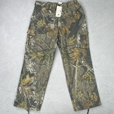 NWT Mossy Oak Field Staff Camo Cargo Pants Men XL Break Up Adjustable Waist - Image 1 of 4