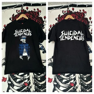 Vintage Y2K Suicidal Tendencies Punk Rock Band Shirt DRI SOD Black Flag Anthrax M - Bild 1 von 4