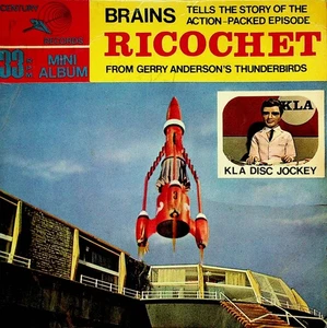 Rare Gerry Anderson RICOCHET Thunderbirds Record 1967 Century Brains Mini Album - Imagen 1 de 2