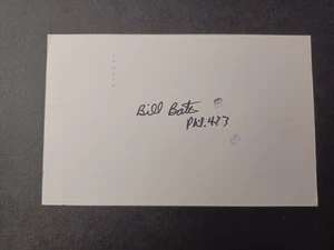 Billy Bates Signed Government Postcard GPC - Brewers, Reds - Tough Signature - Picture 1 of 2