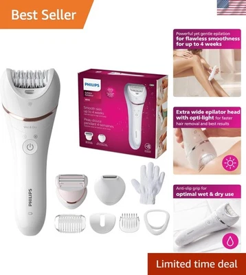 Philips Series 8000 Epilator for Women: Cordless, Fast & Gentle Hair Removal - Image 1 of 4
