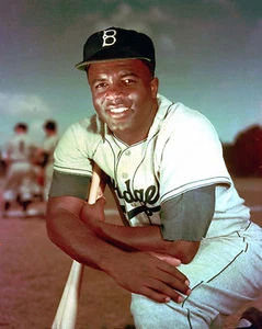 Jackie Robinson - Brooklyn Dodgers, 8x10 Color Photo - Picture 1 of 1