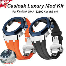 Für Casioak GMAS2100 Uhrenarmband Casioak Stahl Mod Kit Edelstahl Gehäuseband