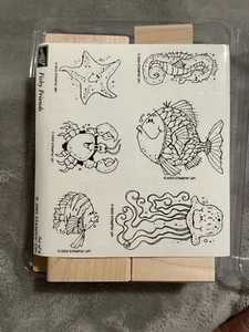 New Unmounted Fishy Friends StampinUp 6pc Set 2003 - Picture 1 of 3