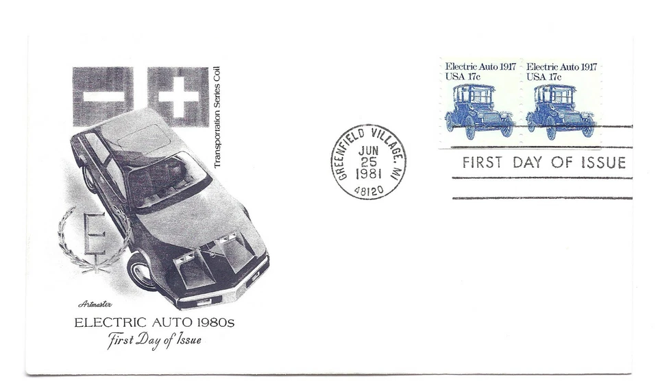 1906  17c Electric Auto 1917 Artmaster FDC  - Image 1 of 1
