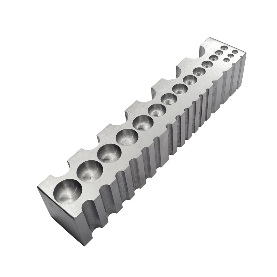 Multi Purpose Steel Dapping Block 8 Inch Metal Forming Jewelry Making Tool - Image 1 of 1