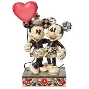 Jim Shore Disney MICKEY AND MINNIE HEART-LOVE IS IN THE AIR 6010106 NUEVO EN CAJA - Imagen 1 de 4