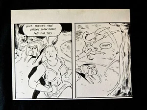"Arte externo original coloreado a mano y entintado 5"" x 7"" JIM SOPER original - Imagen 1 de 3