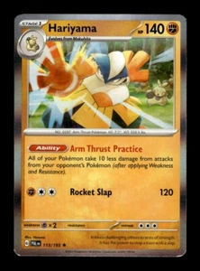 Pokemon Paldea Evolved Hariyama Holo 113/193 - Picture 1 of 1