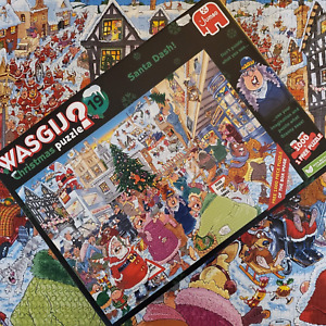 Wasgij No 19 Christmas Jigsaw Puzzle Santa Dash 1000 Pieces - ONE PUZZLE ONLY