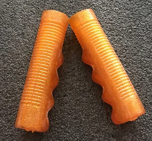 NOS VINTAGE Hunt Wilde Clone COPPER GOLD Glitter HANDLEBAR GRIPS Schwinn Raleigh - Picture 1 of 5
