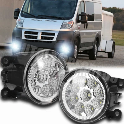 Para 2014-2022 RAM Promaster 1500 2500 3500 farol de neblina dianteiro LED lâmpada de para-choque 2X  - Imagem 1 de 4