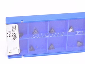 (10 Pcs) Valenite TBEU 521RH Grade: VC8 Carbide Inserts - Picture 1 of 4