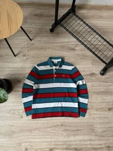 Vintage Y2K Lacoste Striped Rugby Long Sleeve Men's Size M - Picture 1 of 7