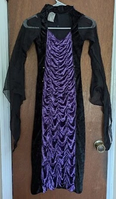 Fun World Countess of Darkness Child Halloween Costume, Black Purple, Small - Image 1 of 4