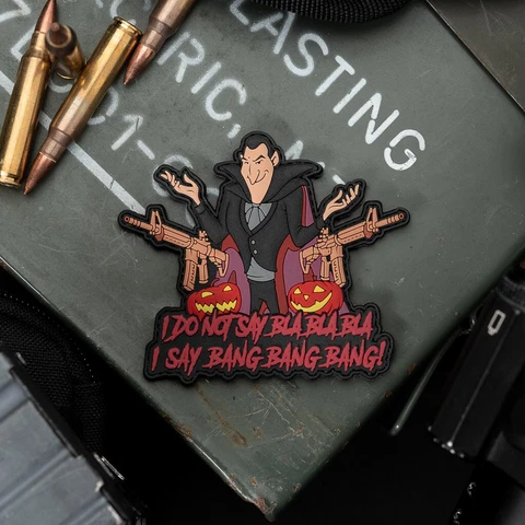 Count Dracula Hotel Transylvania PVC Morale Patch Cover