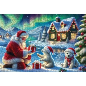 Puzzle in legno HCM - Natura al Polo Nord 505 pezzi con pezzi puzzle personalizzati - Foto 1 di 8