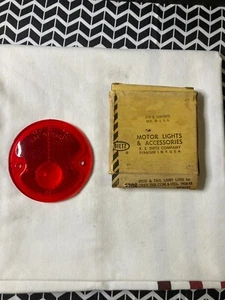 Vintage Dietz 5706 Stop and Taillight Red Lens 5938745 for Chevrolet Truck 1954 - Picture 1 of 6