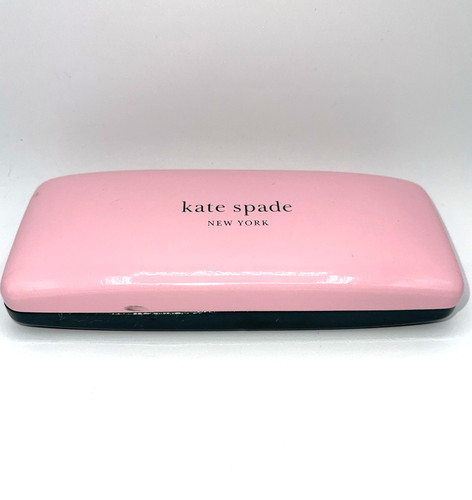 Custodia rigida a conchiglia per occhiali da sole Kate Spade rosa e verde