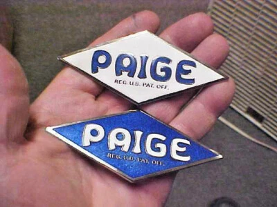 Medallón Radiador Paige 1908 - 1927 emblema coche antiguo ELIGE UNO Foto 1 de 4