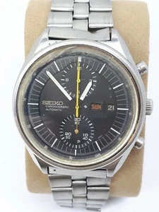 RELOJ CRONÓGRAFO AUTOMÁTICO DE COLECCIÓN SEIKO JUMBO 6138-3002 PARA HOMBRE JAPÓN DÍA/FECHA - Imagen 1 de 12