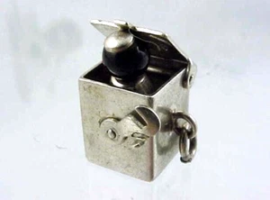 Vintage Sterling Silver Pop Up JACK IN THE BOX Charm  - Picture 1 of 3