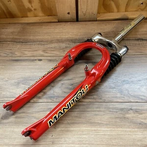 Manitou SX Suspension Fork 26 Rim Brake 1 1/8 Threadless Red 193mm Steerer - Picture 1 of 10